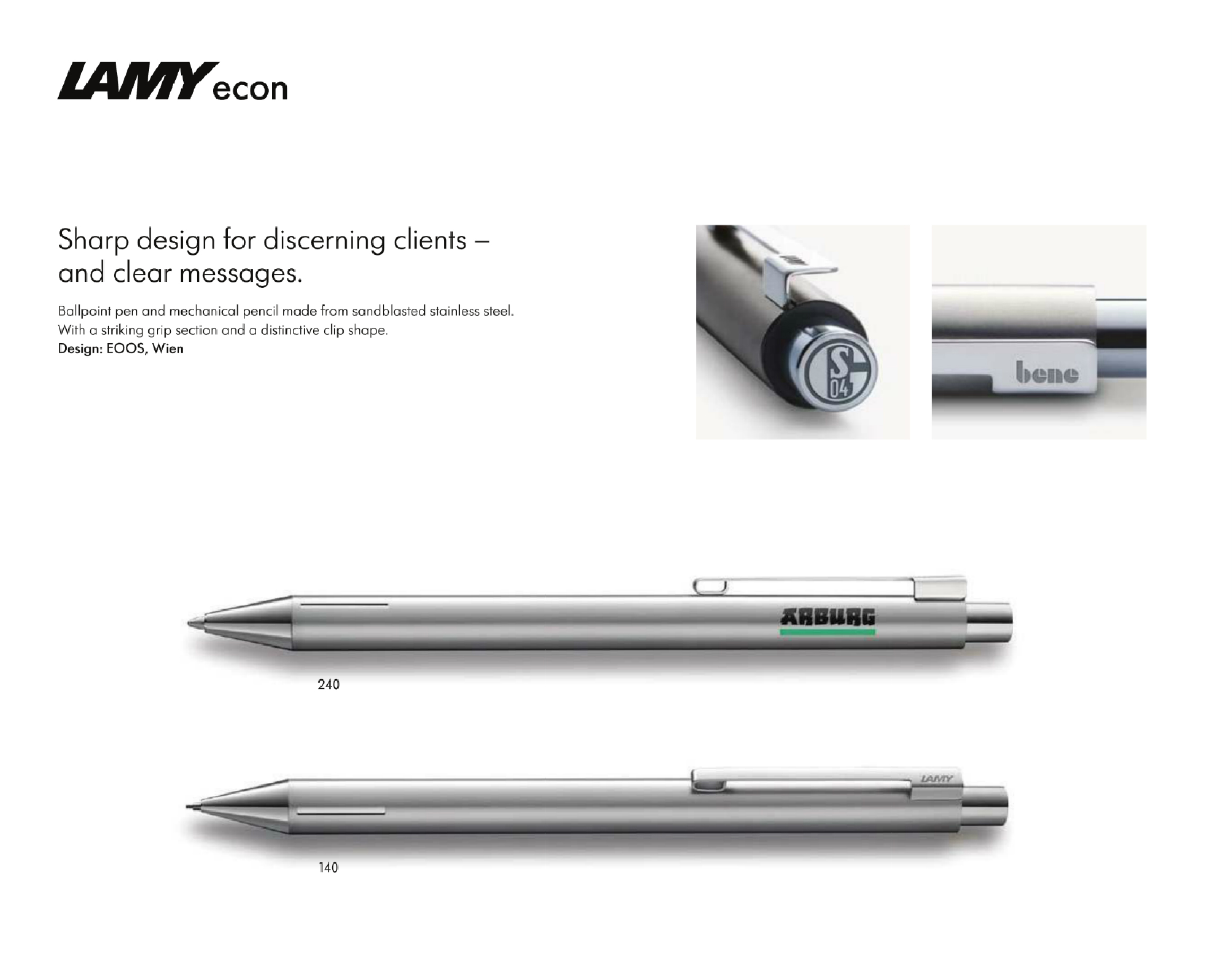 Large image for Lamy Econ Sandblasted Stainless Steel